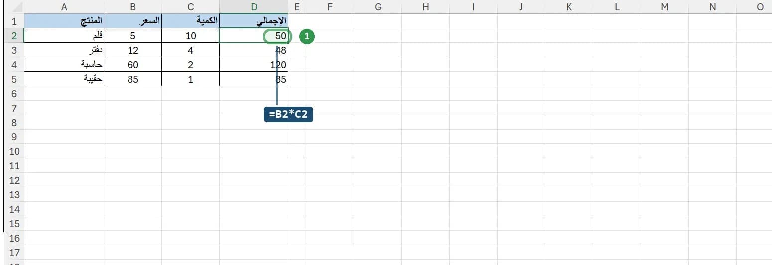 المراجع في Excel: الدليل الكامل للمراجع النسبية والمطلقة والمختلطة (مع أمثلة عملية)